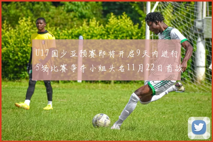 U17国少亚预赛即将开启9天内进行5场比赛争夺小组头名11月22日首战巴林